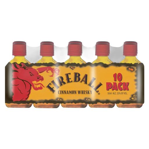 FIREBALL CINNAMON PL 10PK 66 Proof 50 ml - Wine barrel Plus