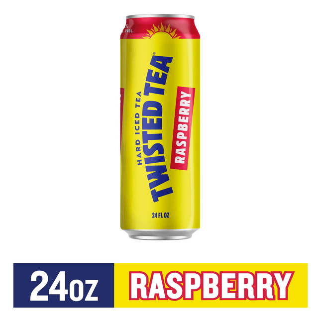 TWISTED TEA RASPBERRY 1PK 24OZ CAN - Wine barrel Plus