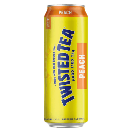 TWISTED TEA PEACH 1PK 24OZ CAN - Wine barrel Plus