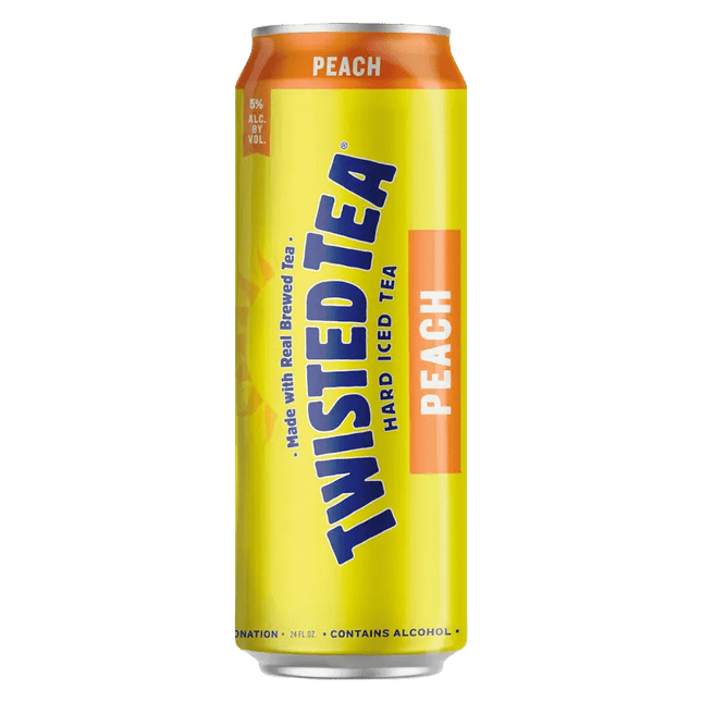 TWISTED TEA PEACH 1PK 24OZ CAN - Wine barrel Plus