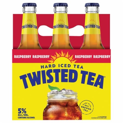 TWISTED TEA RASPBERRY 6PK 12OZ BOTTLE - Wine barrel Plus