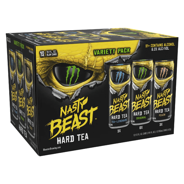 NASTY BEAST HARD TEA VARIETY 12OZ 12PK - Wine barrel Plus