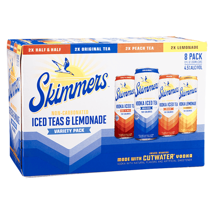 SKIMMERS VODKA TEA VARIETY 8PK CAN - Wine barrel Plus