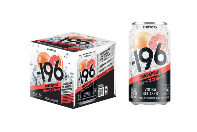 196 GRAPEFRUIT VODKA SELTZER 4PK 355ML CAN - Wine barrel Plus