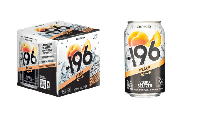 196 SUNTORY PEACH VODKA SELTZER 4PK 355ML CAN - Wine barrel Plus