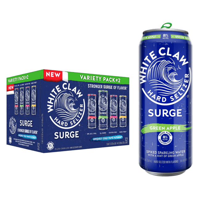 WHITE CLAW SURGE VARIETY2 12PK 12OZ CAN - Wine barrel Plus