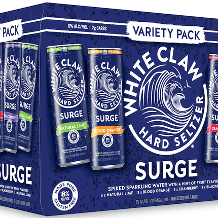 WHITE CLAW SURGE VARIETY  1 12PK 12OZ - Wine barrel Plus