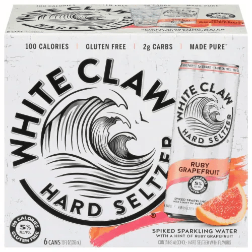 WHITE CLAW RUBY GRAPEFRUIT 6PK 12OZ SLIM CAN - Wine barrel Plus