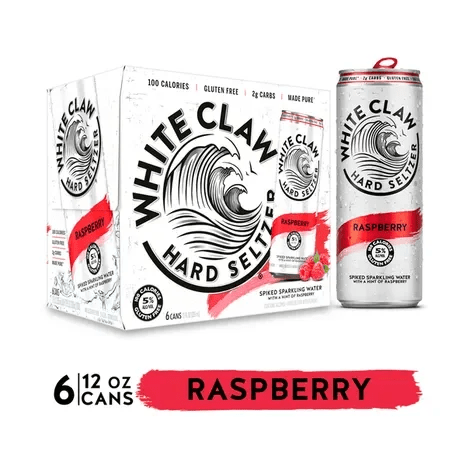 WHITE CLAW RASPBERRY 6PK 12OZ SLIM CAN - Wine barrel Plus