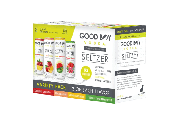 GOOD BOY VODKA SELTZER VARIETY 8PK - Wine barrel Plus