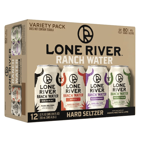 LONE RIVER RANCH WATER HARD SELTZER 12 CANS - Wine barrel Plus