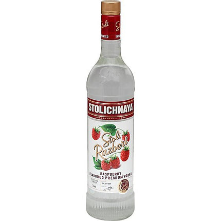 STOLICHNAYA RAZBERI 75 Proof 750 ml - Wine barrel Plus