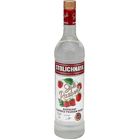 STOLICHNAYA RAZBERI 75 Proof 750 ml - Wine barrel Plus
