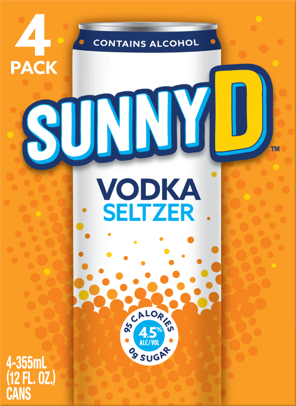 SUNNY D VODKA SELTZER 4PK - Wine barrel Plus