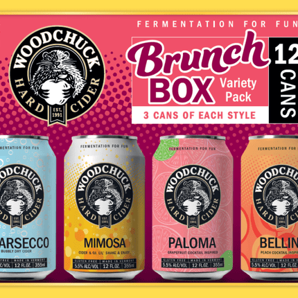 WOODCHUCK BRUNCH VARIETY BOX 12PK 12OZ CAN - Wine barrel Plus