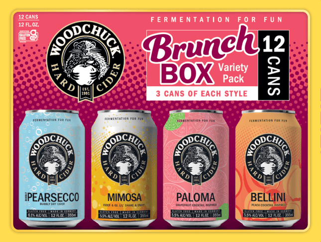 WOODCHUCK BRUNCH VARIETY BOX 12PK 12OZ CAN - Wine barrel Plus