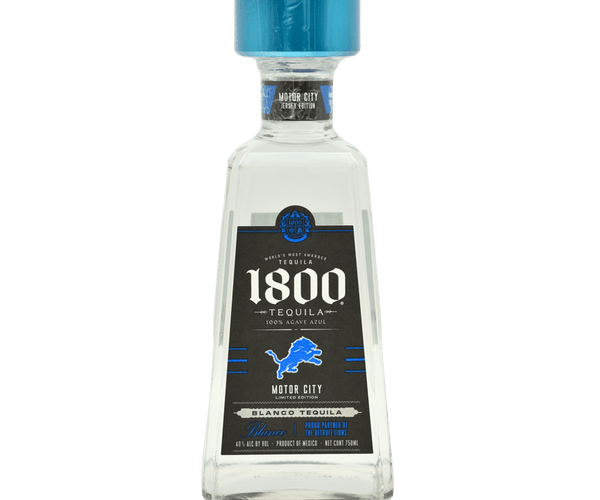 1800 Blanco Detroit Lions Tequila 750ml - Premium Spirit – Wine