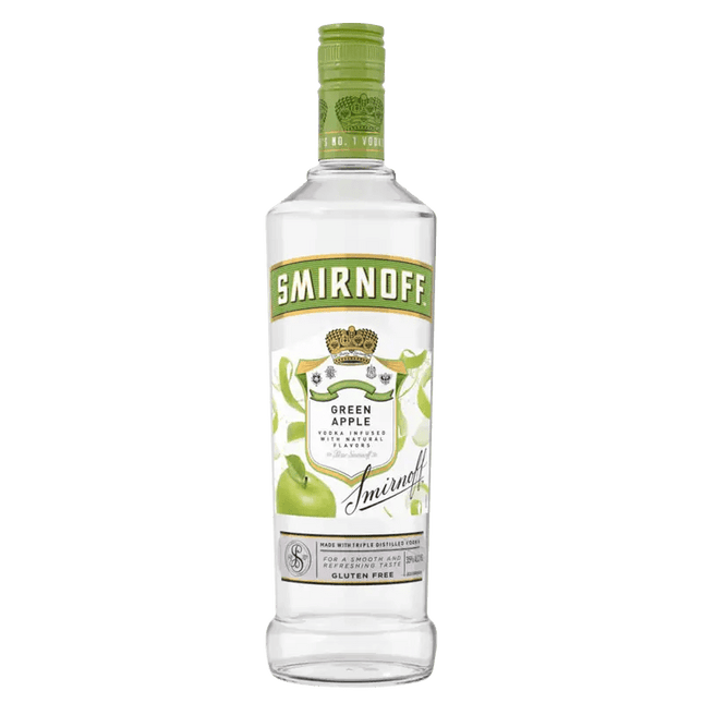 SMIRNOFF GREEN APPLE 70 Proof 750 ml - Wine barrel Plus