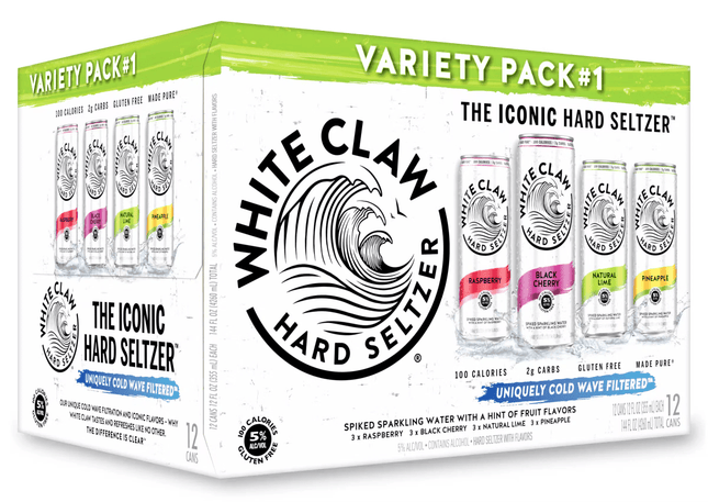 WHITE CLAW 1 VARIETY 12PK 12OZ - Wine barrel Plus