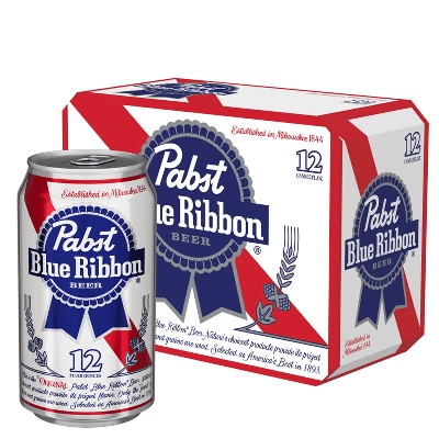 PABST BLUE RIBBON 12PK 12 OZ CAN - Wine barrel Plus