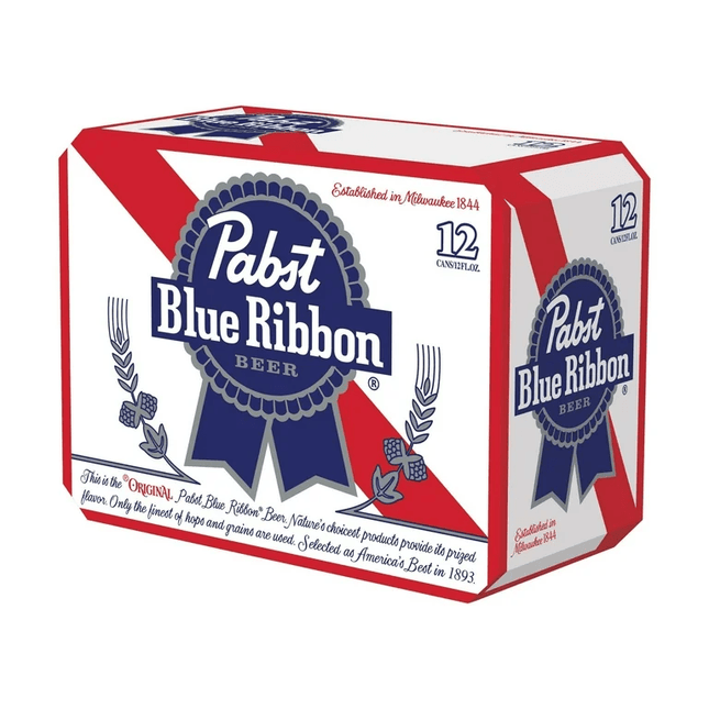PABST BLUE RIBBON 12PK 12 OZ CAN - Wine barrel Plus