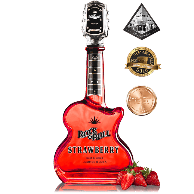 ROCK N ROLL STRAWBERRY TEQUILA 64 Proof 750 ml - Wine barrel Plus