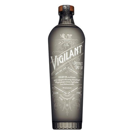 VIGILANT DISTRICT DRY GIN 84 Proof 750 ml - Wine barrel Plus