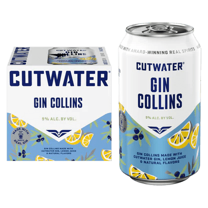 CUTWATER GIN COLLINS 4PK 12OZ CAN - Wine barrel Plus