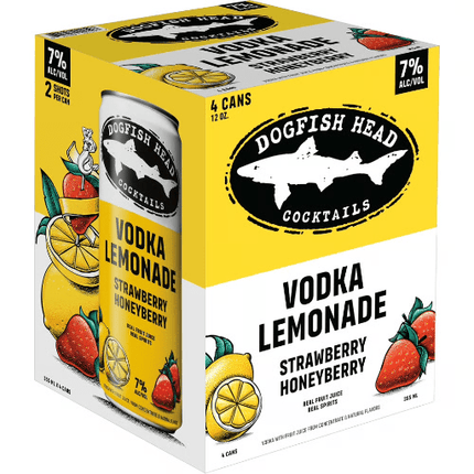 DOGFISH HEAD STRAWBERRY VODKA LEMONADE 4PK 12OZ CAN - Wine barrel Plus