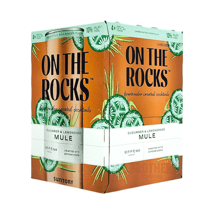 ON THE ROCKS CUCUMBER LEMONGRASS MUE 4PK 12OZ CAN - Wine barrel Plus