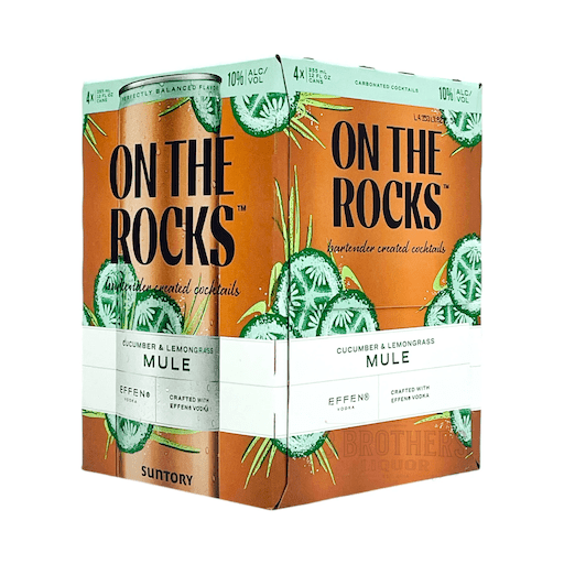 ON THE ROCKS CUCUMBER LEMONGRASS MUE 4PK 12OZ CAN - Wine barrel Plus