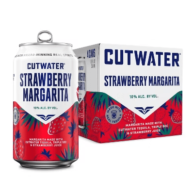 Cutwater Strawberry Margarita 4 Can - Wine barrel Plus