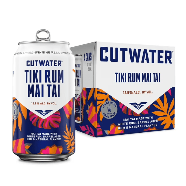 Cutwater Tropical Tiki Rum Mai Tai 4 Can - Wine barrel Plus