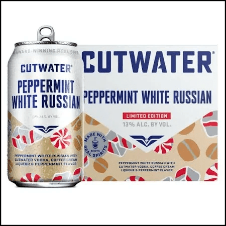 CUTWATER PEPPERMINT WHITE RUSSIAN 4PK - Wine barrel Plus