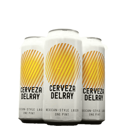 CERVEZA DELRAY 4PK 16OZ CAN - Wine barrel Plus