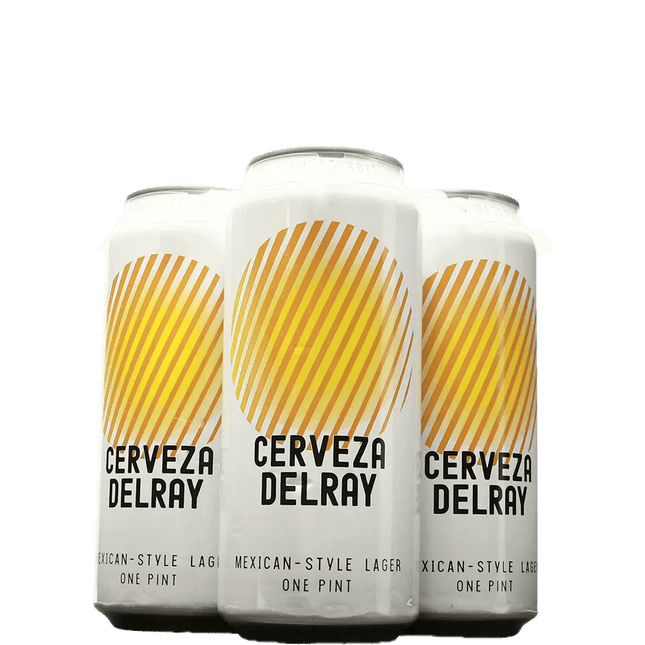 CERVEZA DELRAY 4PK 16OZ CAN - Wine barrel Plus