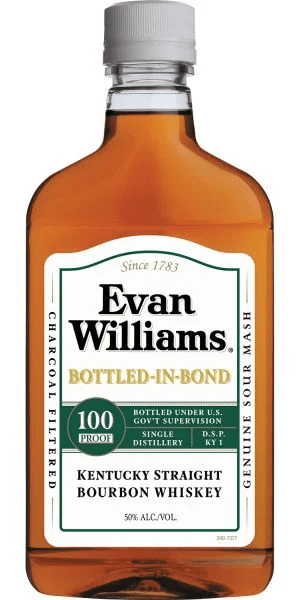 EVAN WILLIAMS WHITE BIB PL 100 Proof 375 ml - Wine barrel Plus