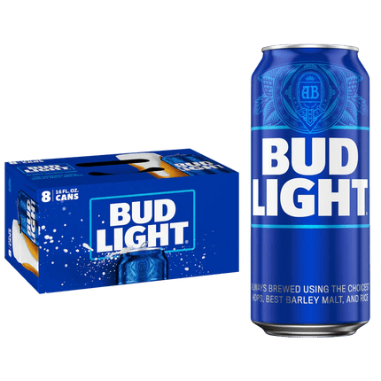 Bud Light 8pk 16oz Can - Wine barrel Plus