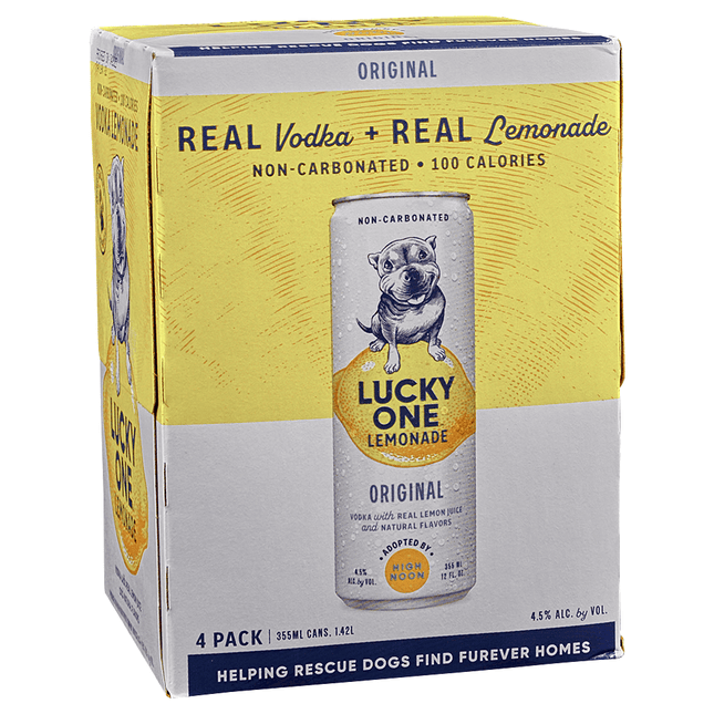 LUCKY ONE LEMONADE ORIGINAL 4PK 355MLCAN - Wine barrel Plus