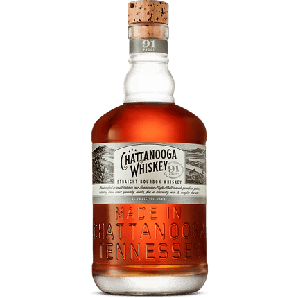 Chattanooga Whiskey 91 Proof – 750 ml Tennessee High‑Malt Bourbon - Wine barrel Plus