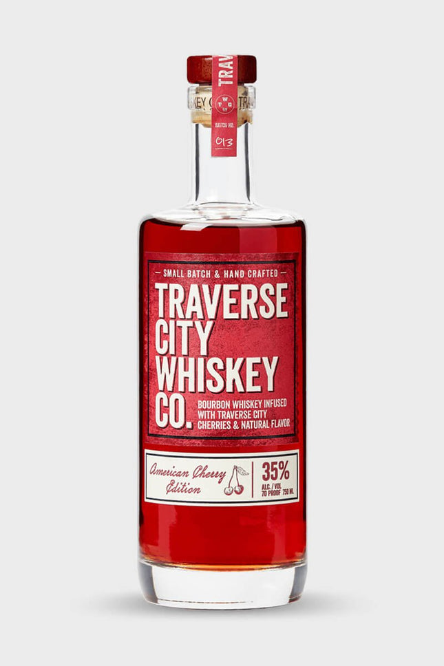 TRAVERSE CITY WHSKY CO CHERRY 70 Proof 750 ml - Wine barrel Plus
