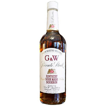 G & W PRIVATE STOCK SOUR MASH BURBON 1LT - Wine barrel Plus