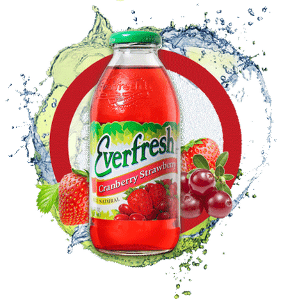 EVERFRESH CRANBERRY STRAWBERRY 16OZ - Wine barrel Plus