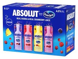 ABSOLUT MIXED WITH OCEAN SPRAY 8CAN - Wine barrel Plus