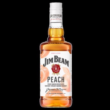 JIM BEAM PEACH 750ML 65 PROOF - Wine barrel Plus