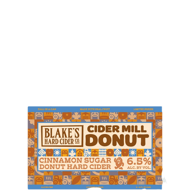 BLAKES CIDER MILL DONUT 6PK 12 OZ CAN - Wine barrel Plus