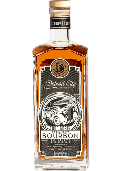 DETROIT CITY FOUR GRAIN 750ML 100 PROOF - Wine barrel Plus
