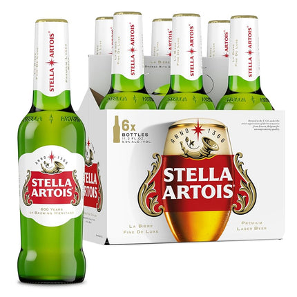 STELLA ARTOIS 6PK 11.2 OZ BOTTLE - Wine barrel Plus