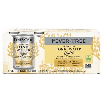 FEVER TREE LIGHT TONIC WATER 8PK 150ML CAN - Wine barrel Plus