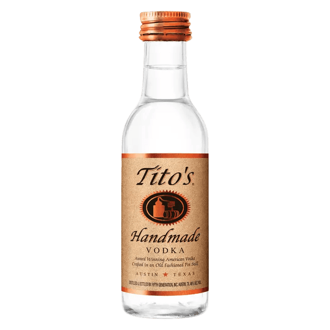 TITO'S HANDMADE VODKA PL 80 Proof 50 ml - Wine barrel Plus
